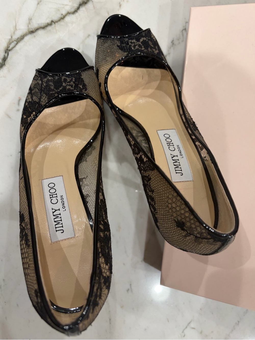 Jimmy Choo lace pumps- 6.5 NEW - Picture 6 of 16
